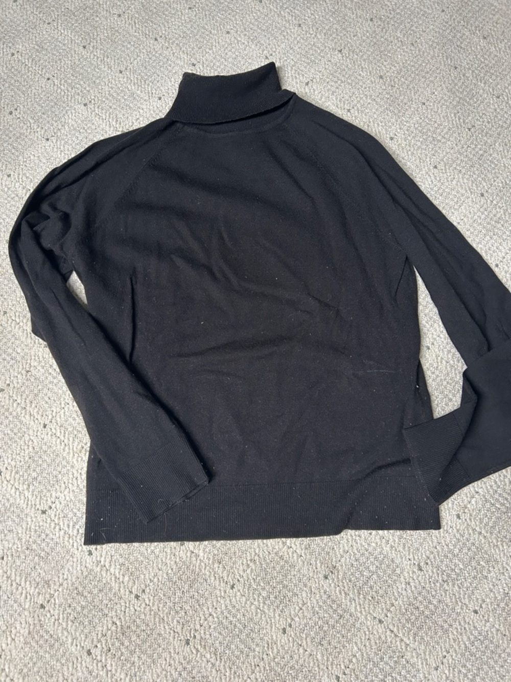 Talbots Black Turtleneck Sweater